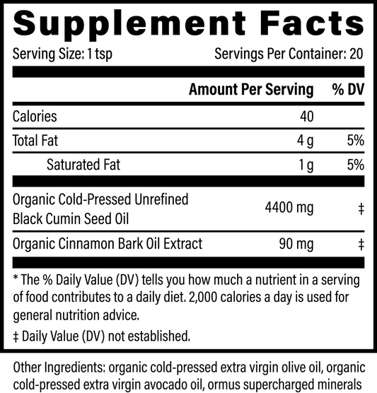 Black Seed Oil 4,400 MG