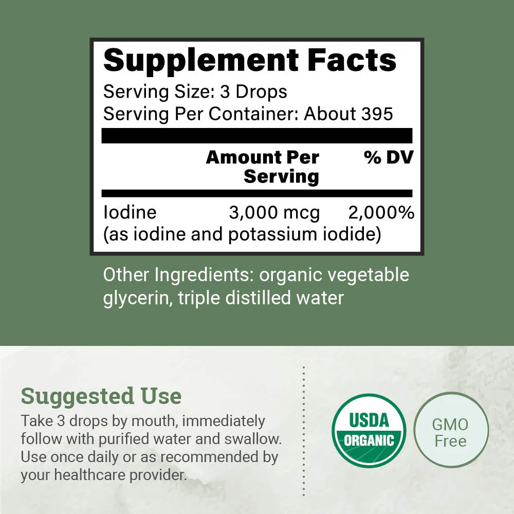 Lugol's Iodine 2% Solution 3,000 MCG