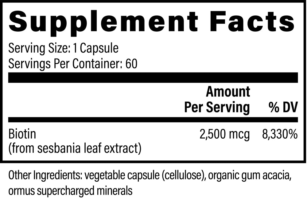 Biotin 2,500 MCG