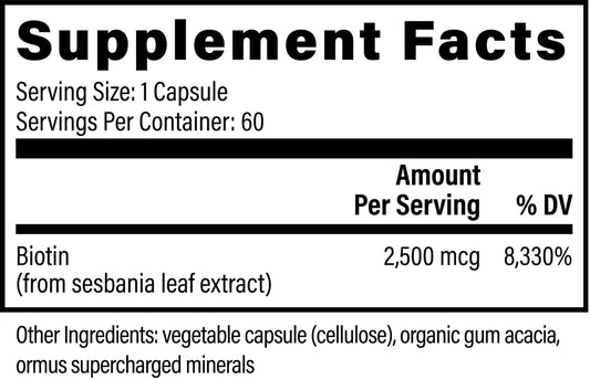 Biotin 2,500 MCG