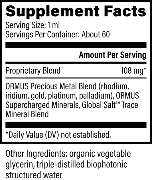ORMUS Earth Minerals