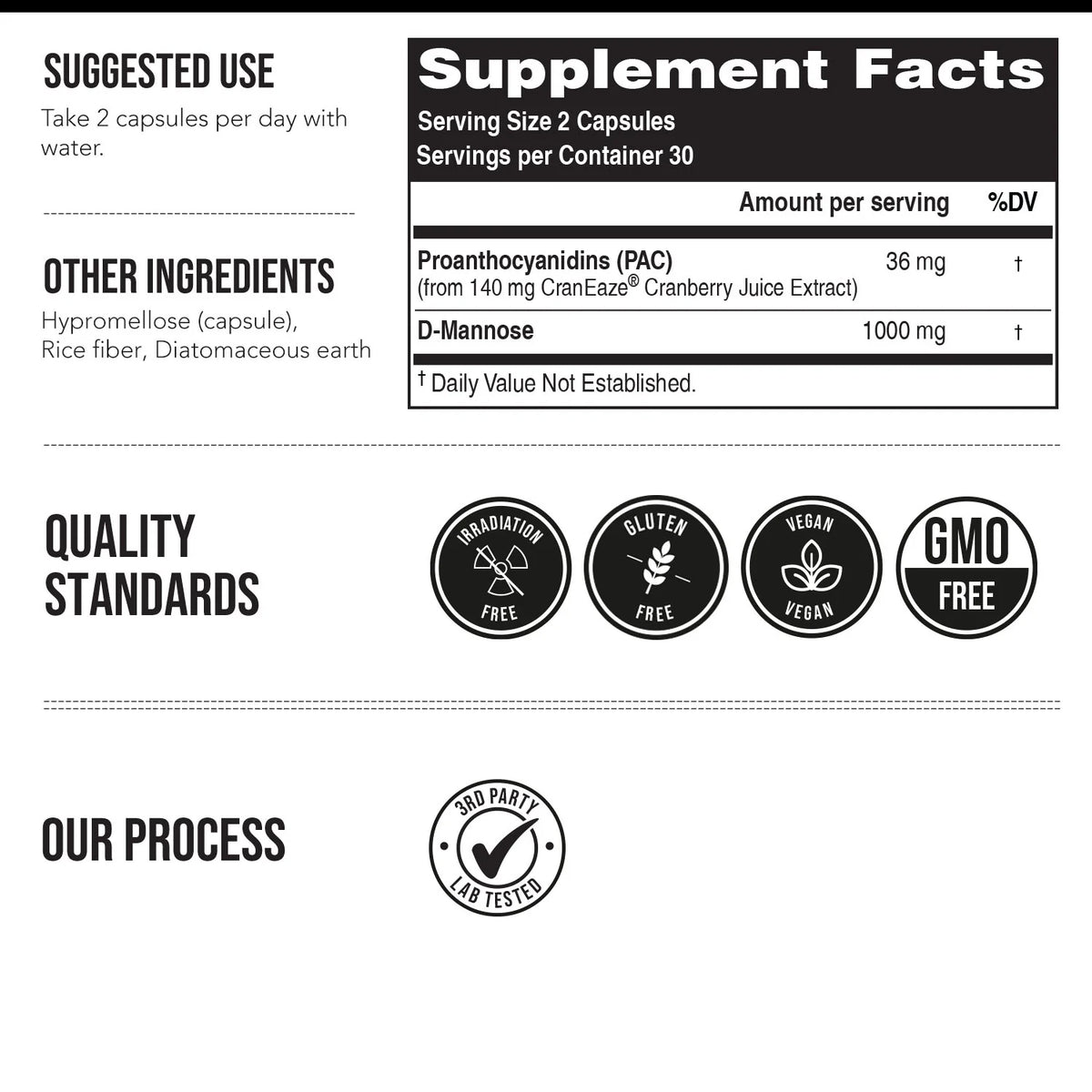 CranEaze Cranberry Extract 36 MG