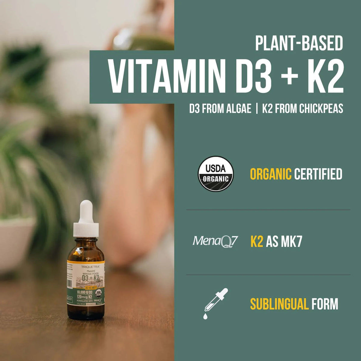 Vitamin D3 10,000 IU + K2